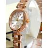 Used CITIZEN xC Cross Sea ES8132-58A MINISOL Series Eco-Drive Radio-Controlled Watch Pink Gold Simple Adjust Ladies
