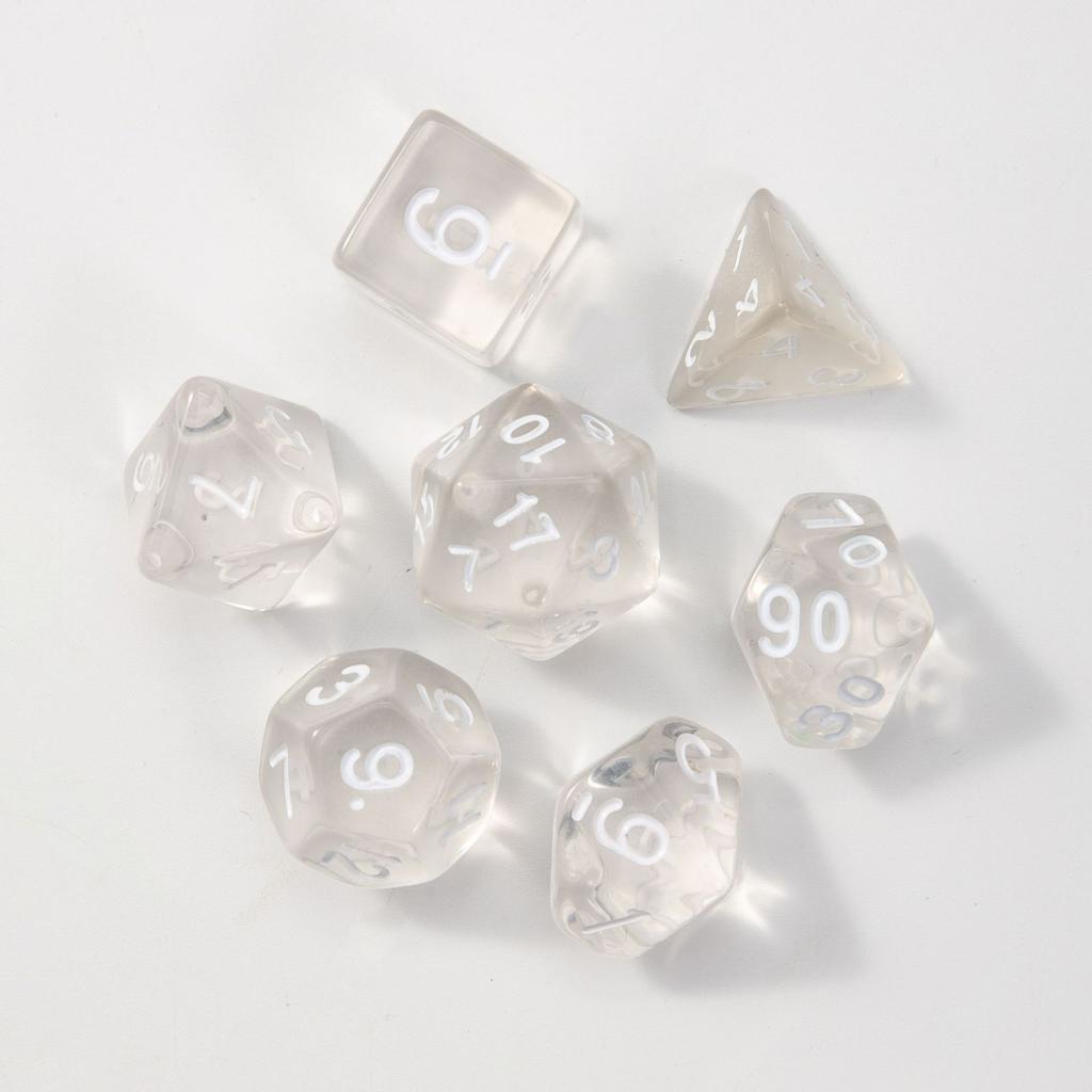 7 шт./лот, многогранные игральные кости из смолы D&D D4 D6 D8 D10 D% D12 D20, многогранные игральные кости TRPG, настольные игры