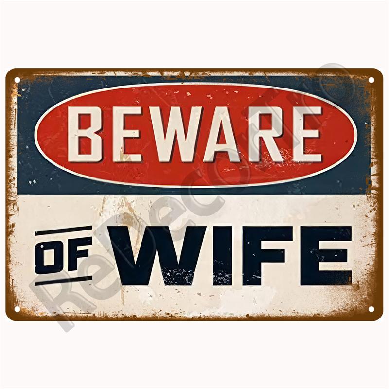 Vintage Danger Caution Metal Sign Warning Notice Zone Tin Sign Wall Decor For Home Bars Garage Cafe Club Man Cave Pubs Plaque