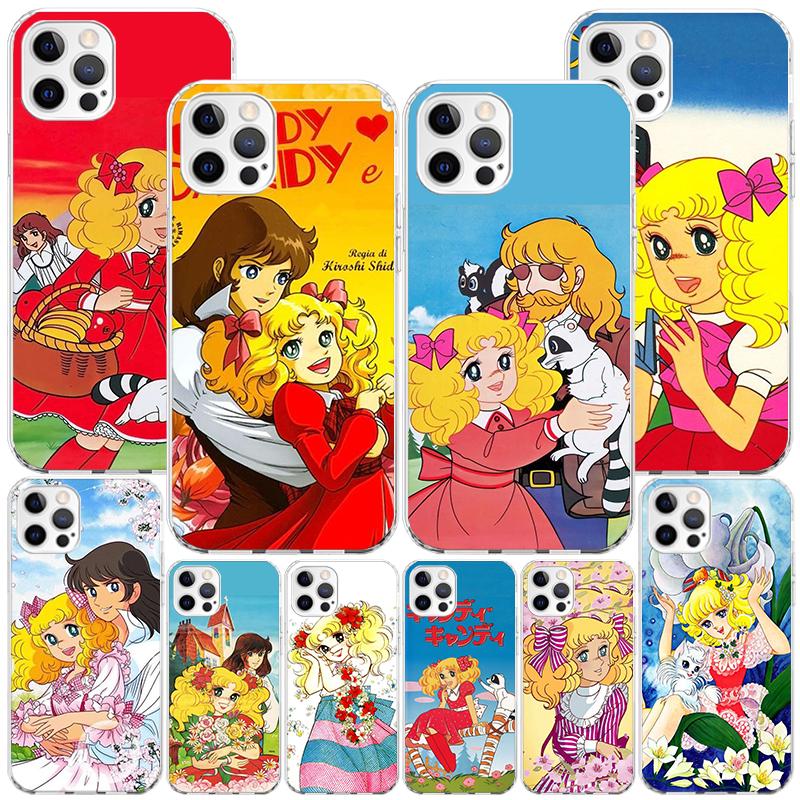 Кэнди Аниме 90-х Чехол для телефона iPhone 17 Air 16 Pro Max 16E 15 + 14 Plus 11 12 13 Mini 7 8 SE Подарок Печатный Чехол Fundas 17 Air 16
