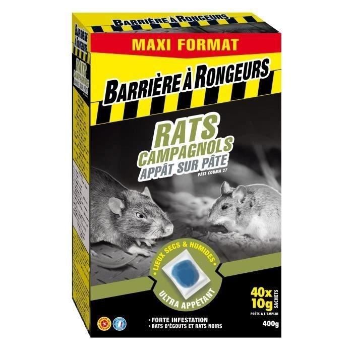 Barriere a rongeurs raticide - maxi format 400g