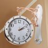 Double Sided Wall Clock Home Decor Gift Timepiece Hanging for Station Living Room Party Patio