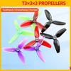 2 пары пропеллеров HQProp T3X3X3 3030 3-лопастные из ПК CW CCW для RC FPV Freestyle 3-дюймового Toothpick Cinewhoop с кожухом Дрона CineLog