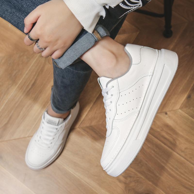 Spring and Autumn New Breathable Little White Shoes Quality Men's Shoes Versatile Casual Board Shoes Korean Version Trendy Low-top Shoes