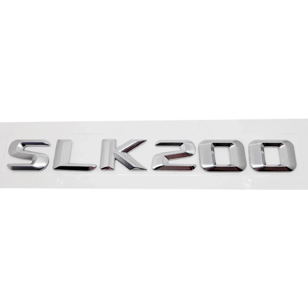 Automotive 3D Digital Alphabet Trunk Badge Decal for Mercedes Benz SLK55 SLK63 SLK200 SLK230 SLK250 SLK280 SLK300 SLK320 SLK350