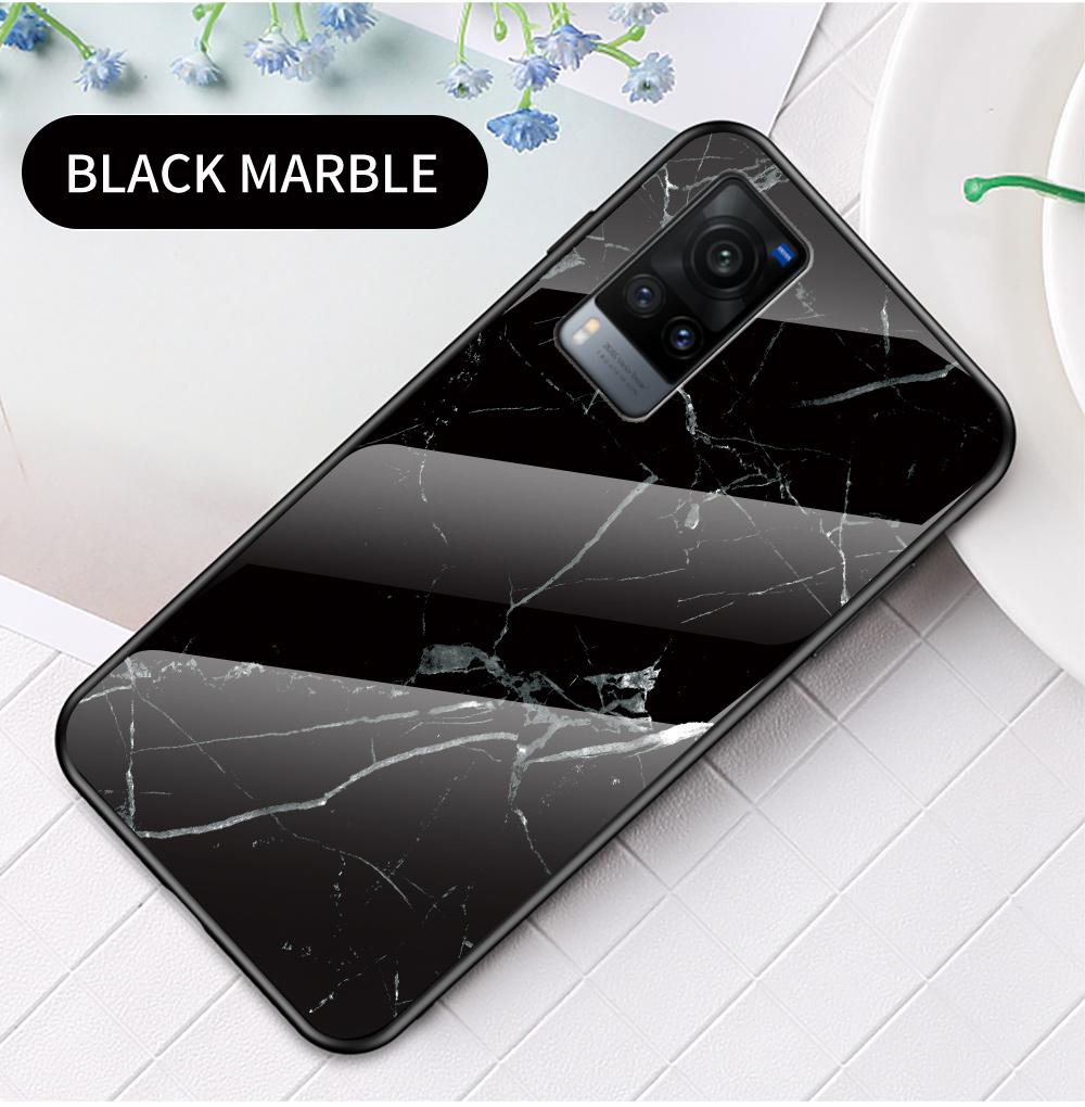 Чехол для Vivo S1 V11 V15 V17 V20 X60 Pro V11i V19 Neo V20 SE Y11 Y11D Y12i Y19 U20, чехол из мраморного закаленного стекла, задняя крышка