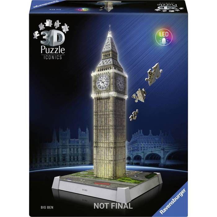 Puzzle 3D - RAVENSBURGER - Big Ben - 216 pièces - Mixte - À partir de 8 ans