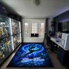 1PC Custom Name Dreams Blue Lights Theme Floor Mat Ideal for Living Room, Game Rooms, Office, Bedroom,Floor Mat Playful Design