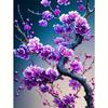 DIY Diamond Embroidery Painting Purple Flower With Home Decoration Cross Stitch Diamond Mosaic 30x40cm/12x16inch