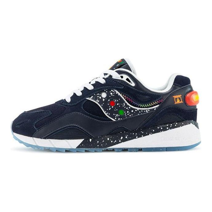 SAUCONY Shadow 6000 Зимняя сказка Ретро Повседневные Замшевые Амортизирующие Нескользящие Водонепроницаемые Низкие Кроссовки Унисекс Кроссовки Синий Белый S79032-1