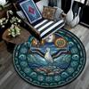 Penguin Arctic Wildlife Scene Round Area Rug Under Office Chairs Bedroom Living Room Home Decor