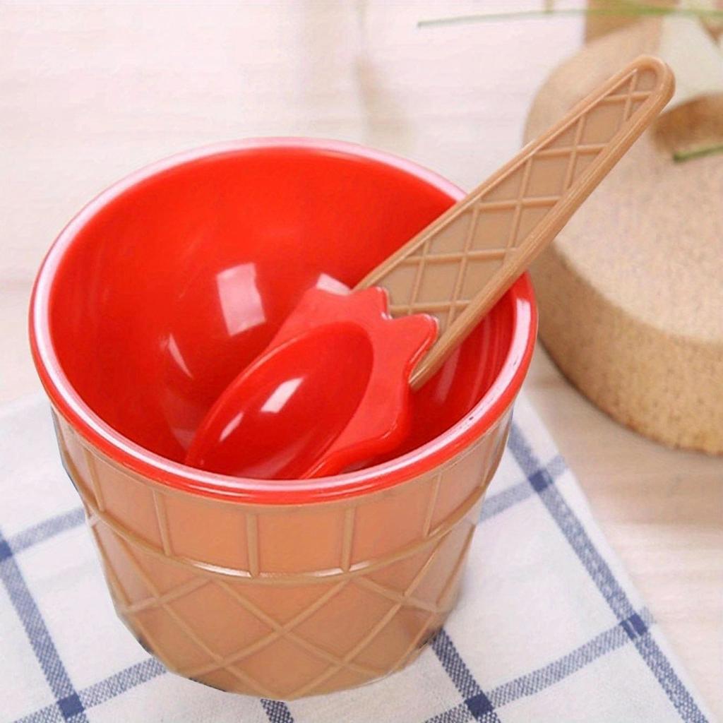1 набор - Набор ложек для мисок для мороженого, чашка для йогурта, детская миска для мороженого