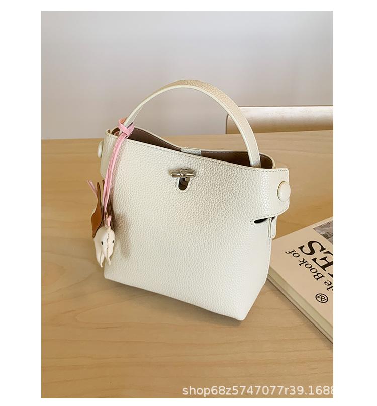 2025 Spring and Summer New Korean Bucket Bag Niche Casual One-shoulder Crossbody Hand-held Commuter High-end Women's Bag
