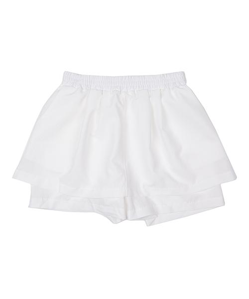 WHEN YOU MOVE Basic Elastic Skirt Shorts Black