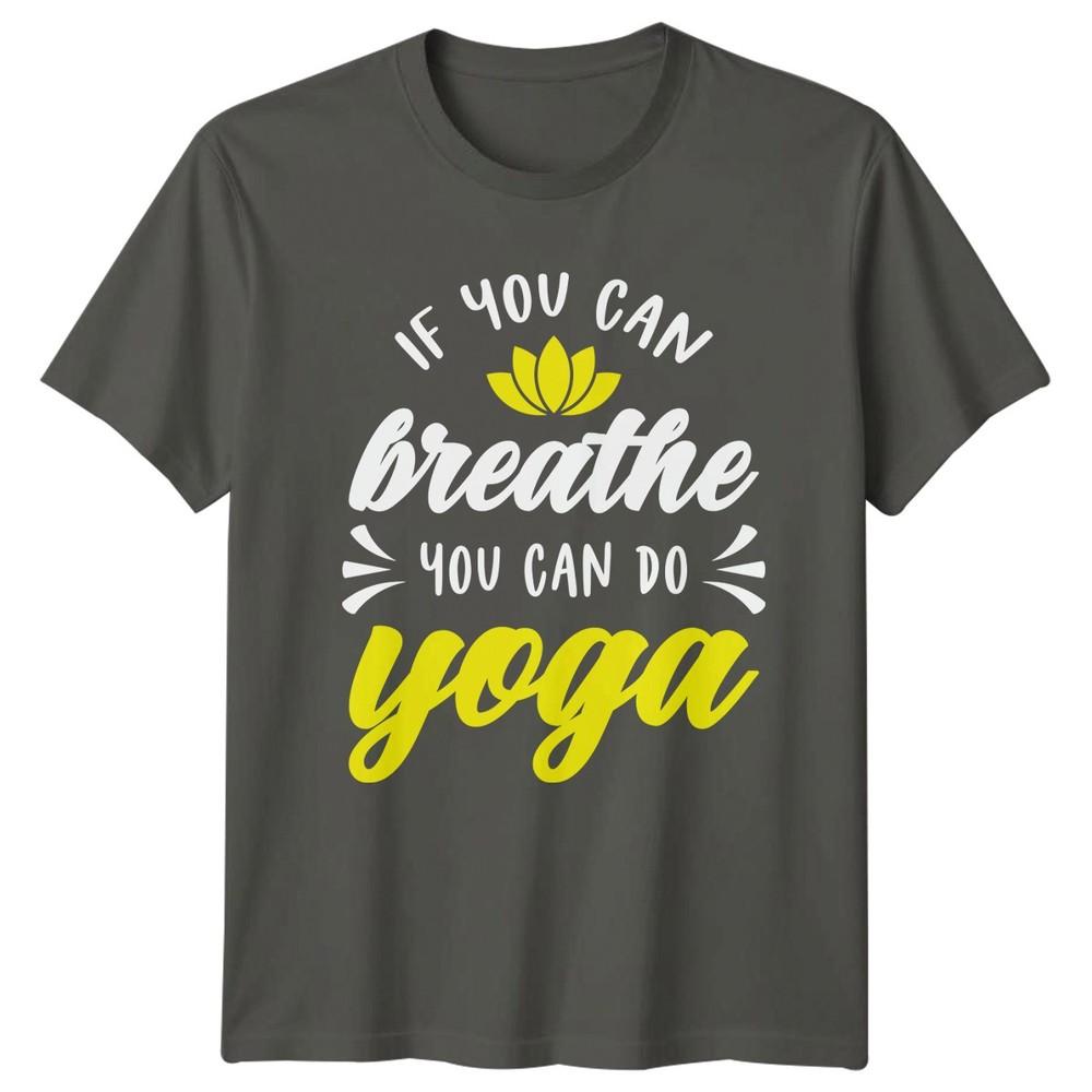 If You Can Breathe You TShirt Meditation Yoga Birthday Gift For Him And Her