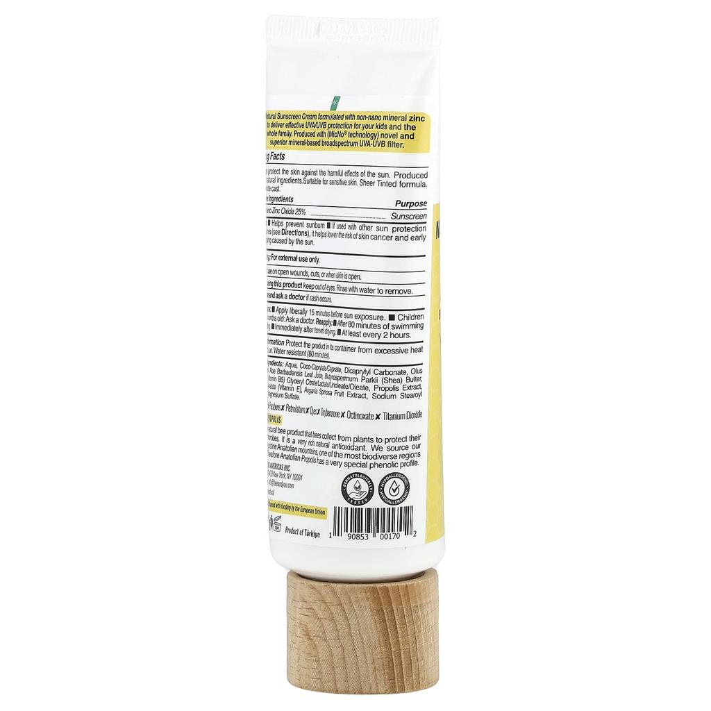 Bee & You, Детский, Натуральный минеральный солнцезащитный крем, SPF 50+, 80 мл(2.7 жидких унций)