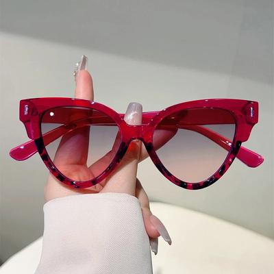 Солнцезащитные очки Кошачий глаз Женские Новинка в Винтажной Моде Повседневный Декор Оттенки Модный Дизайн Бренда Оправа Конфетного Цвета Солнцезащитные Очки