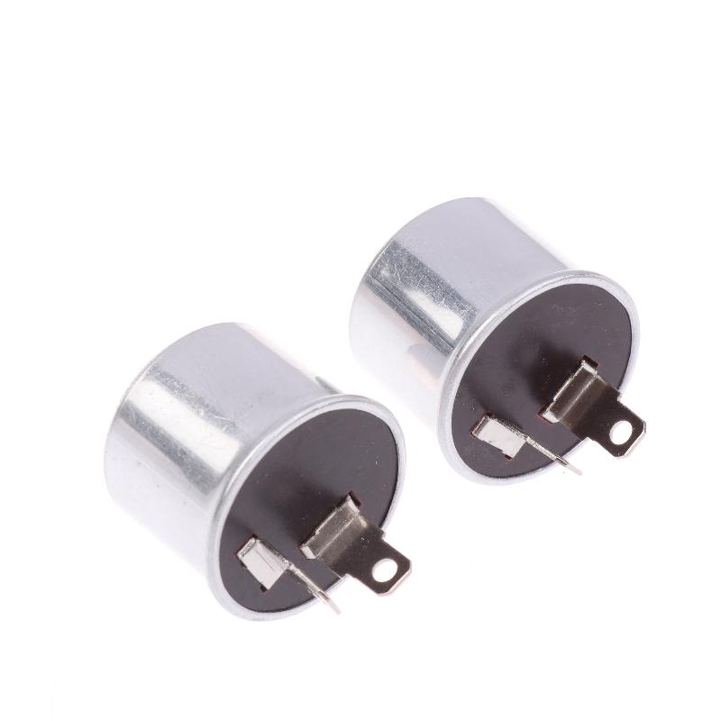 2-Pin 12V 40A Flasher Relay – Universal Electronic Blinker for Cars, Motorcycles & Vans, Fixes Fast/No Flash Issues (2/5Pcs)