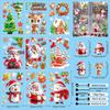 3D Christmas Snow Bear Window Clings - Cute Ice and Snow Bear Stickers for Glass