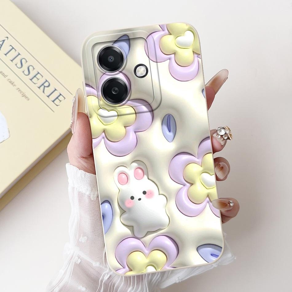 Для Oppo A3x A3 Pro Глобальный Милый Мультяшный Чехол-Животное Для Oppo A3 5G 4G A 3X A3Pro Желейный Силиконовый Ударопрочный Мягкий Чехол