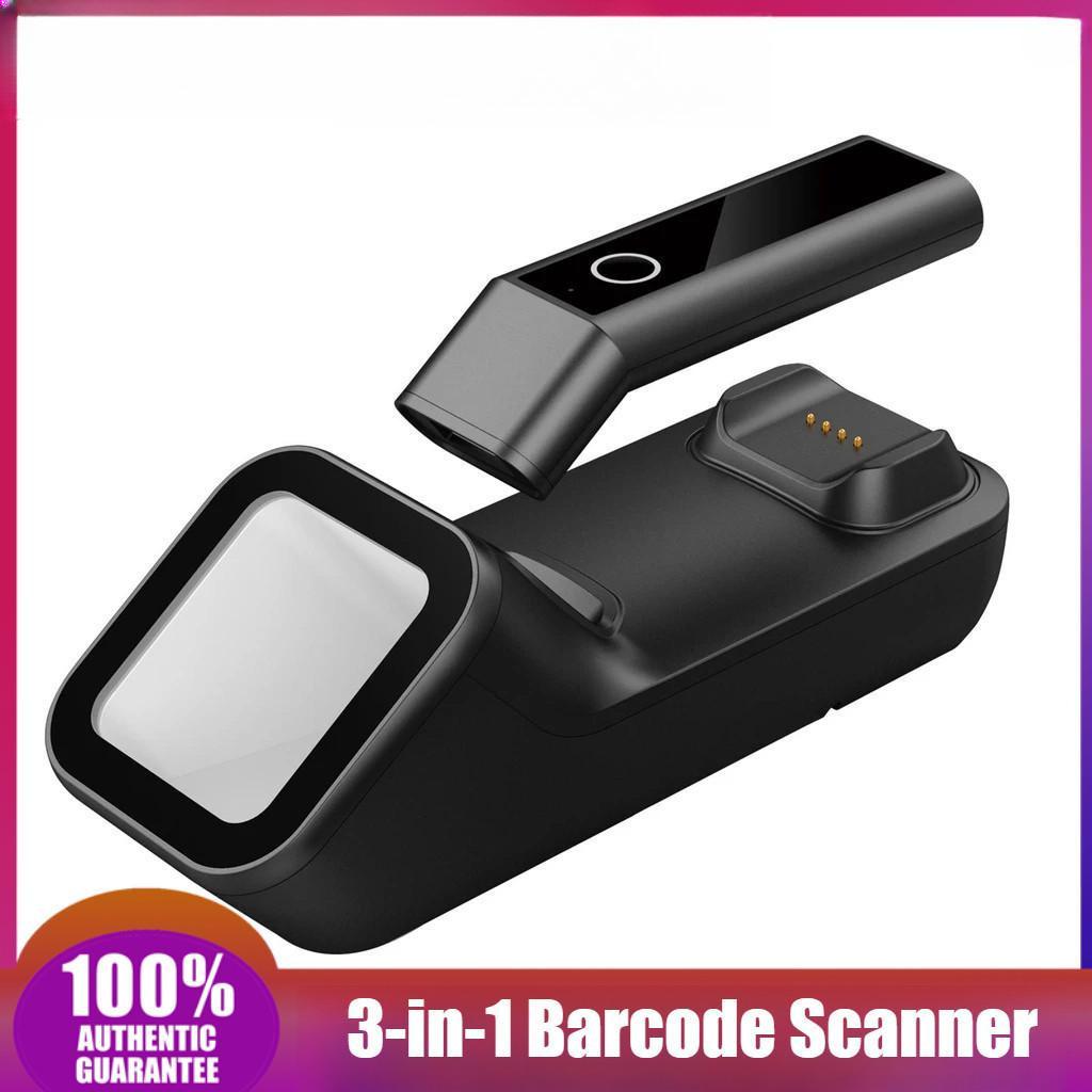 3-in-1 Supermarkets Stores Wireless Intelligent Barcode Scanner Handheld 1D Bar Code Reader