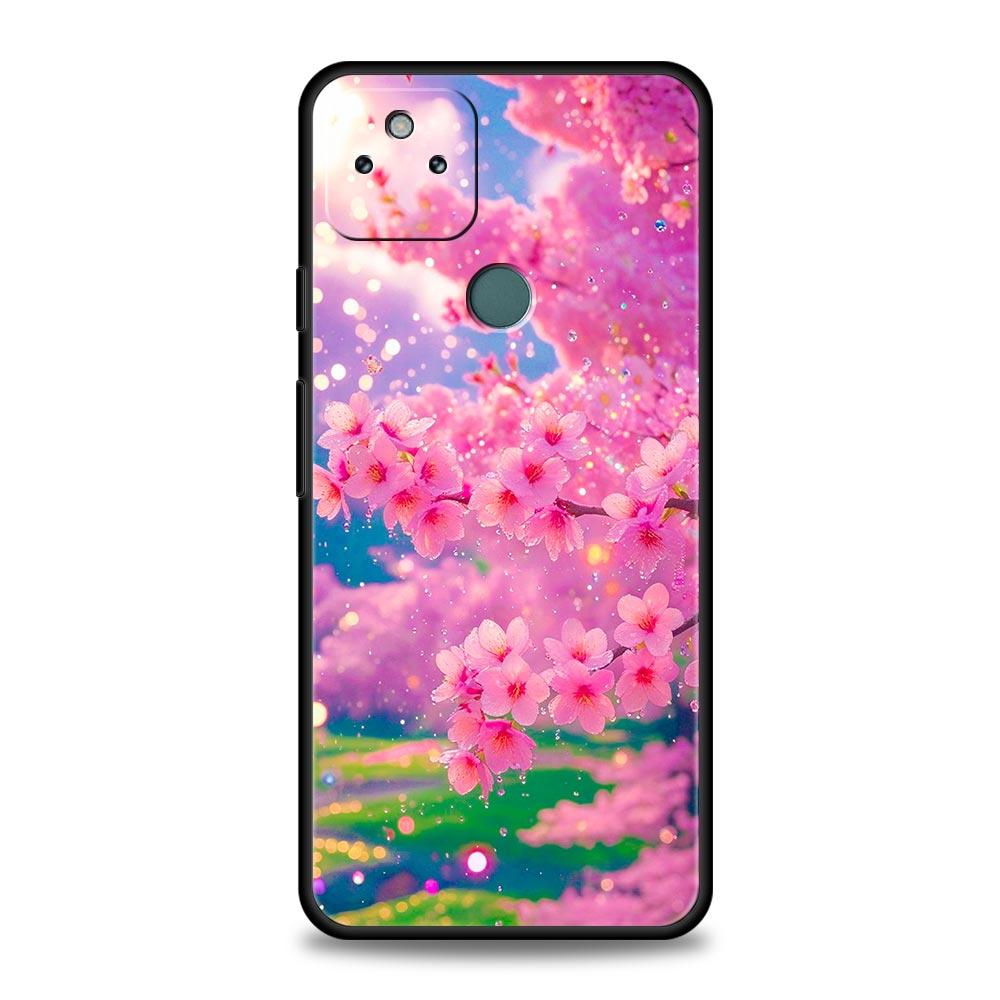 Корейский чехол-накладка с цветами для Google Pixel 10 9 8 7 6 9A 8A 7A 6A Pro Ударопрочный Мягкий ТПУ 9 Pro XL Чехол Capas Fundas Coque