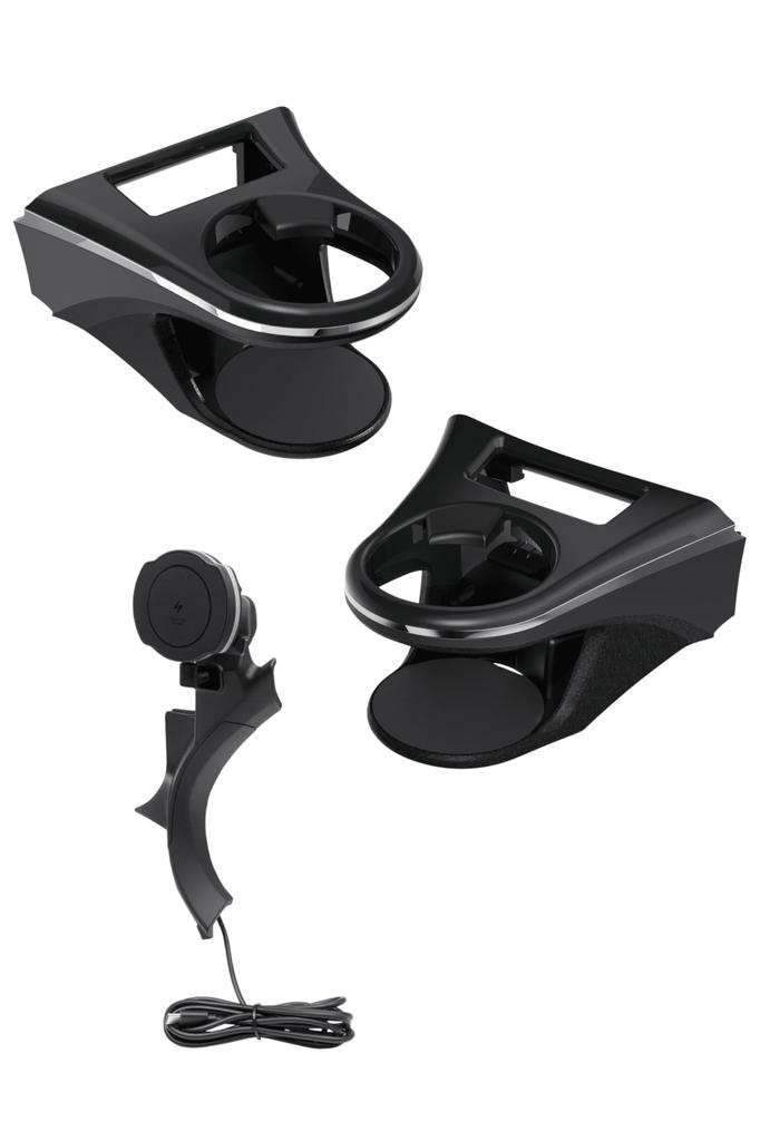 Подстаканник Tsuchiya Yac для водителя и пассажира, беспроводной, для смартфона и кружки, совместимый с моделями 80-й серии Air и Vehicle и сиденьями, зарядка,