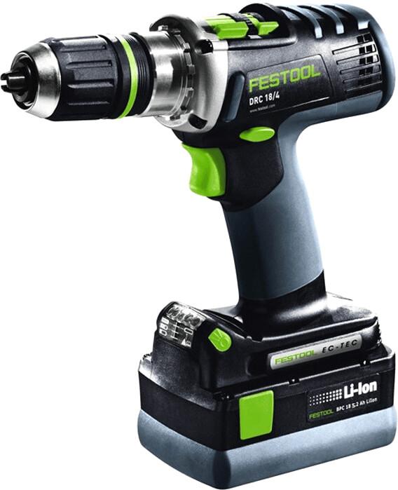 Аккумуляторный шуруповёрт Festool DRC 18/4 Li-Basic