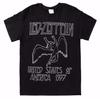 Led Zeppelin 1977 US TOUR ICARUS 100% Хлопок Футболка Мужские Футболки Топ Черный С Бирками 100% Оригинальный и Официальный