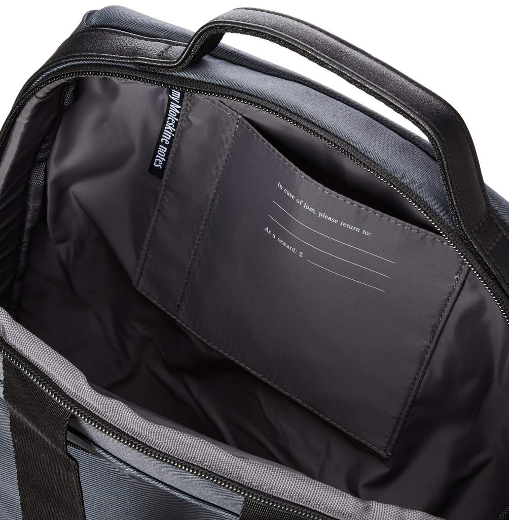 Деловая сумка для хранения 15-дюймового ПК, рюкзак с водоотталкивающей пропиткой ET9NDBBV15, сумка для ноутбука, вертикальная, темно-серая, один размер [Moleskine], мужская