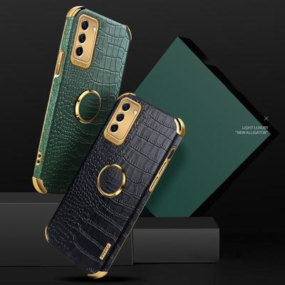 Для Samsung S25 S24 Ultra A56 A36 A15 5G A05 Galaxy A16 A55 A54 S23 FE S21 S22 Plus A14 A73 A53 5G Роскошный кожаный чехол-держатель с кольцом и подставкой