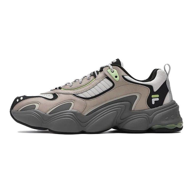 Fila Fusion Ткань Синтетическая кожа Универсальные Удобные Прочные Легкие Низкие Повседневные Кроссовки Мужские серые T12M341617FAB