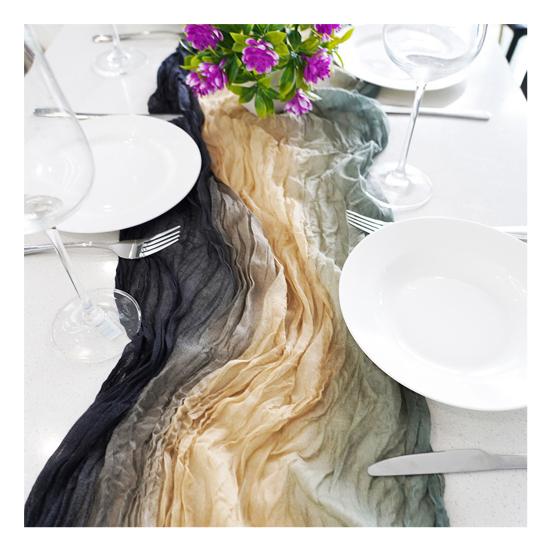 6-футовый муслиновый раннер для стола Бохо-раннер для стола Рустикальный раннер для стола для свадьбы, праздника, дня рождения, девичника