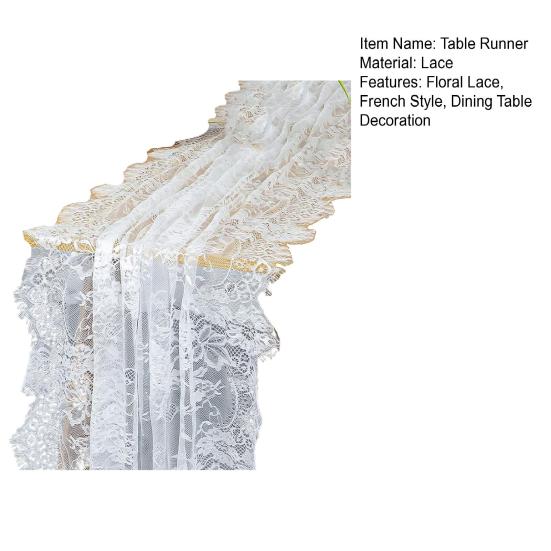 Кружевная скамейка с цветочным принтом, французская элегантная романтическая черная тюль, длинная прямоугольная свадьба