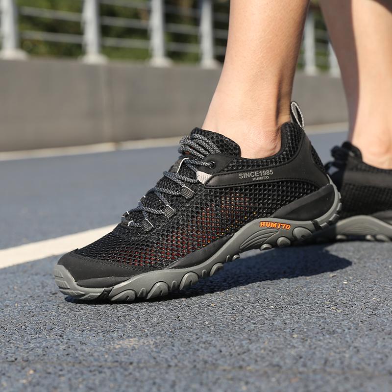 HUMTTO Summer Men Shoes Breathable Outdoor Trekking Sneakers Fashion Sports Wading Hiking Shoes for Mens