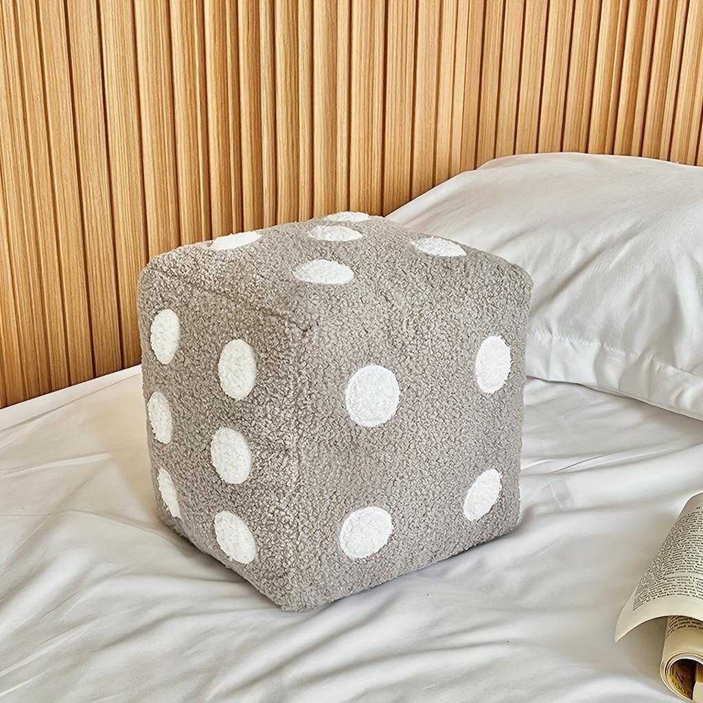 1pc Soft Throw Pillow 1pc Soft Decorative Dice Throw Pillow, Suitable for Living Room and Bedroom Couch, Home Decor Room Decoration, Removable