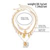Necklace Set Starfish Conch Necklace Boho Multilayer Clavicle Chain Shell Pendant Choker  Summer