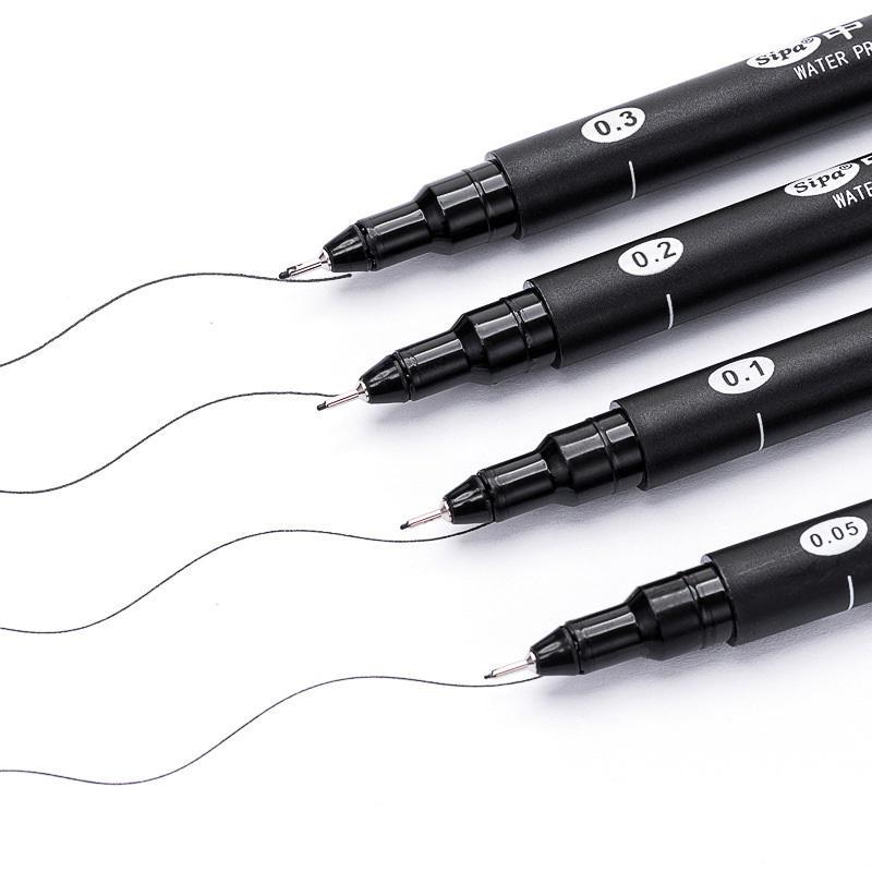 Комплект гелевых ручек - лайнеров для рисования. 8 штук