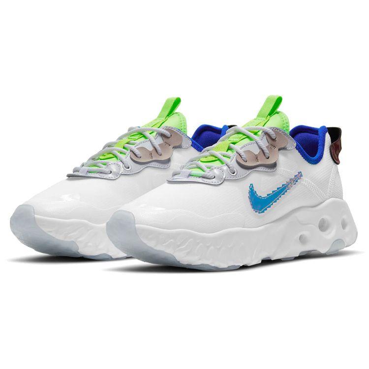 Nike React Art3mis SE Pixel Swoosh — белые переливающиеся женские кроссовки Racer-Blue Team-Red Multi-Color CV8485-100