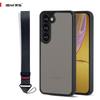 Прочный чехол Samsung Galaxy A14 с камуфляжной расцветкой и ремешком