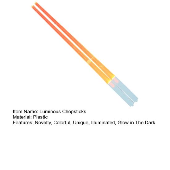 2шт светодиодные световые палочки для еды с батарейками LR41 светящиеся палочки для еды светящиеся вечеринки