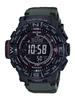 Часы Casio PRO TREK с питанием от солнечной батареи Tough и из нержавеющей стали, мужские, зеленого цвета (Модель PRW-3510Y-8CR)