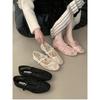 Fashion 2025 Spring Lace Women Mary Jane Shoes Fashion Slip On Comfort Street Style Soft Sole Female Dress Flats Shoes