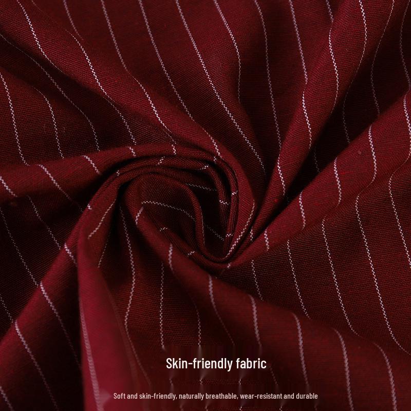 Современный хлопковый фартук шеф-повара без рукавов с вышивкой - Масло- и пятноотталкивающий, защита с длинным рукавом для домашнего использования