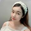New Hair Accessories Lace Bow Headband Embroidered Jewel Knotted Headband Popular Headdress Small Hair Accessories
