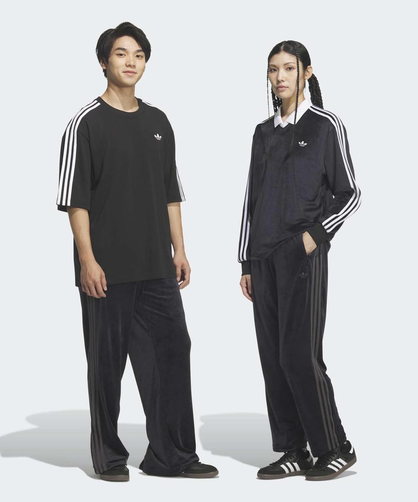 adidas Велюровые спортивные штаны Firebird - Черный / Kq5481