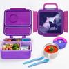 Lunchbox Kids School Portable Kids Lunch Box with Cutlery Cartoon Bento Box with Stainless Steel Soup Bowl Removable Divider