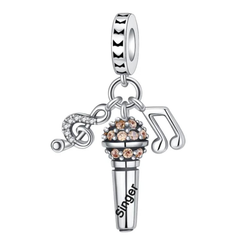 Снова в школу Медные шармы Сумка Наушники Кубик Рубика Часы Игровая консоль Бусина Подвеска Подходит для браслета Ожерелье Ювелирные изделия