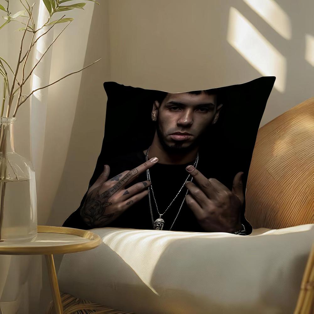 Чехол на подушку с принтом рэпера A-Anuel Aa Real Hasta La Muerte 2, чехол для подушки на диван в гостиной