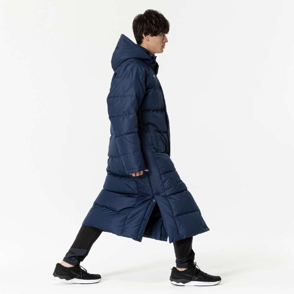 Training Wear Down Long Coat Water Repellent 32MEB550 Pageant Blue [Mizuno]